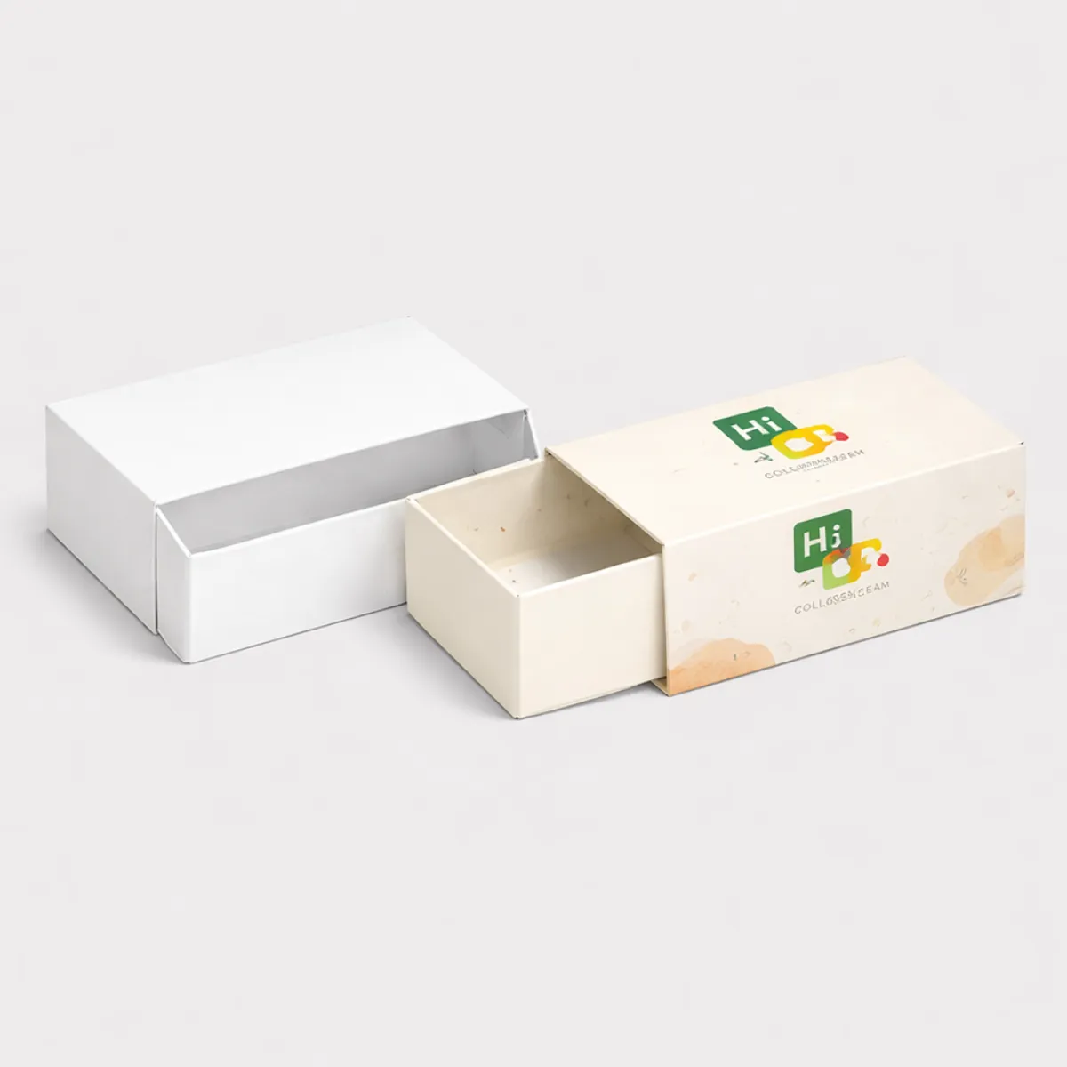 Sophisticated luxury collagen packaging with gold foil accents and a premium matte finish for high-end brands- class=